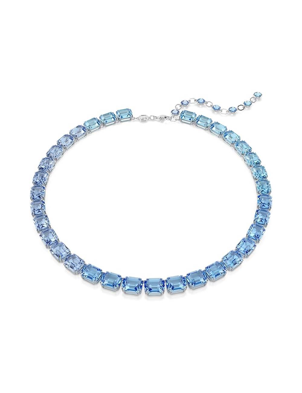 Collana Swarovski Millenia con Pietre Ottagonali Azzurre