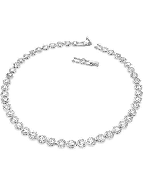 Collana Swarovski Angelic Tennis con Cristalli Bianchi Taglio Tondo