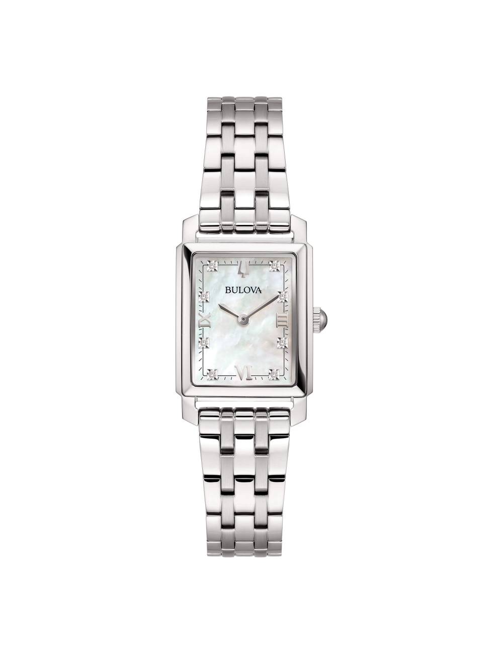 Orologio Bulova da Donna Sutton Tank con Cassa Rettangolare in Acciaio con Diamanti