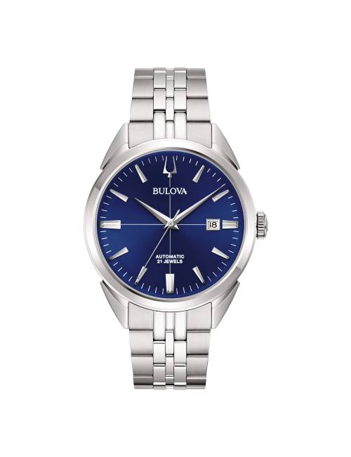 OROLOGIO BULOVA DA UOMO SUTTON AUTOMATICO CON QUANDRANTE BLU IN ACCIAIO