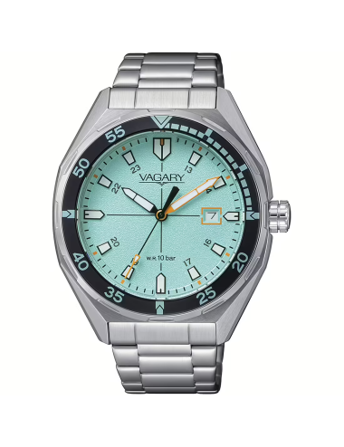 OROLOGIO VAGARY DA UOMO AQUA 39 CON QUADRANTE TURCHESE