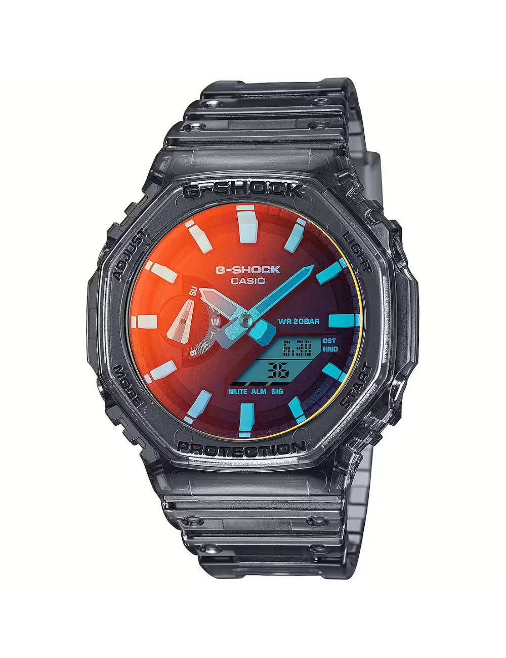 OROLOGIO G-SHOCK DA UOMO NERO IN SILICONE CON QUADRANTE SPECCHIATO