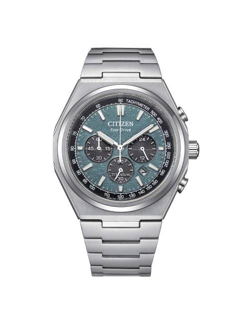 Orologio Citizen Crono Super Titanio 4610 con Quadrante Verde