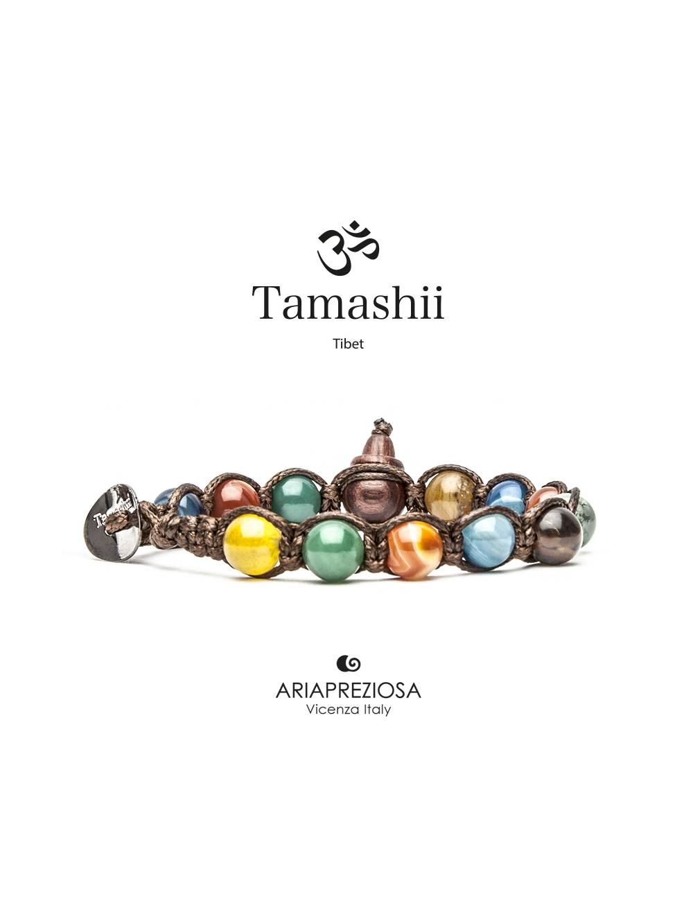 Bracciale Tamashii® Originale Agata Striata Mix Colori