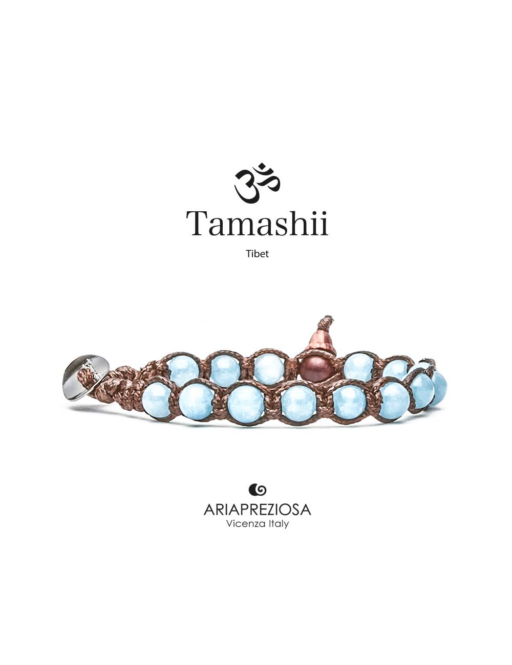 Bracciale Tamashii® Originale Giada Sky Blue (6mm)