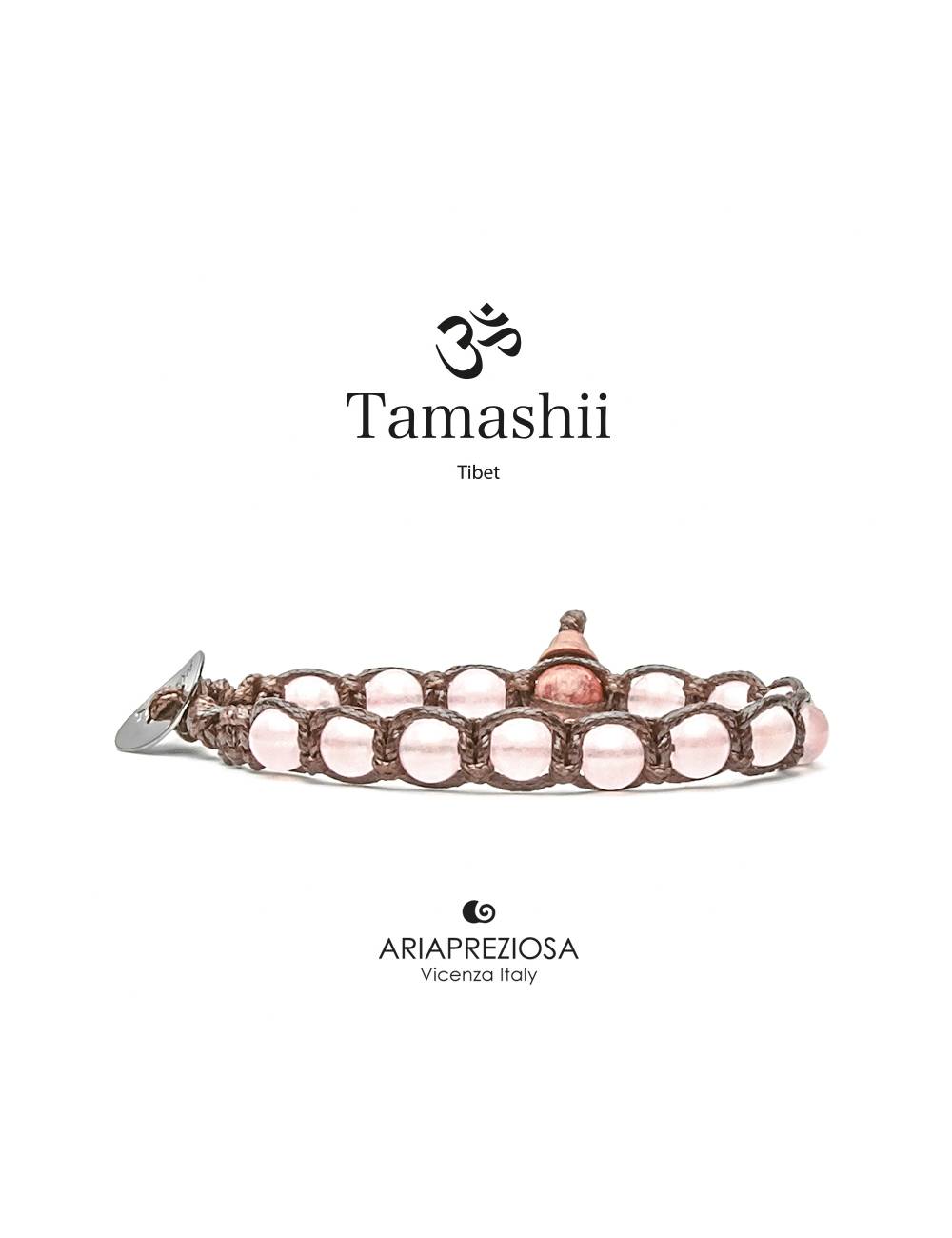 Bracciale Tamashii® Originale Giada Rosa (6mm)