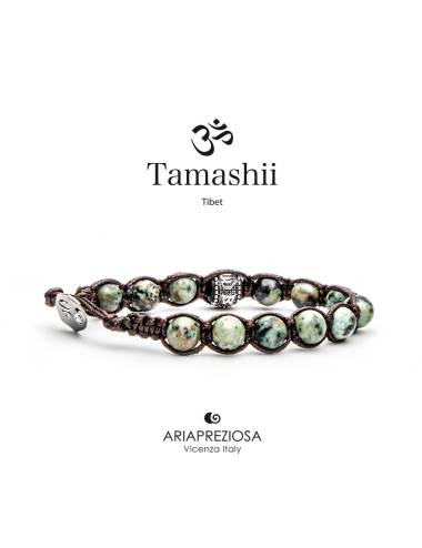 Bracciale Tamashii® Originale con Ruota della Preghiera Turchese Africano