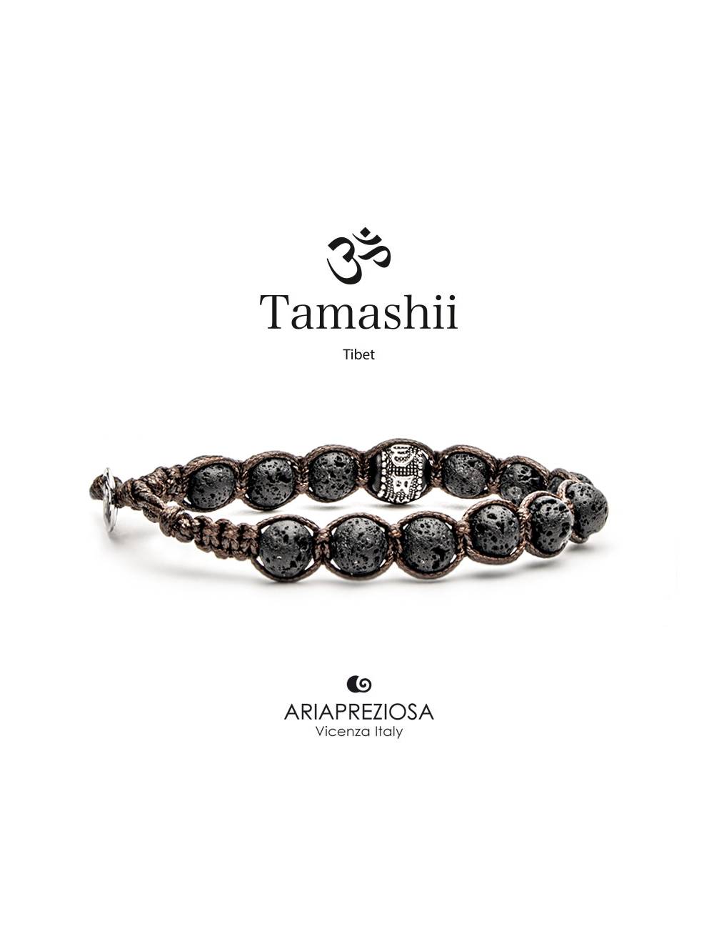 Bracciale Tamashii® Originale con Ruota della Preghiera Lava