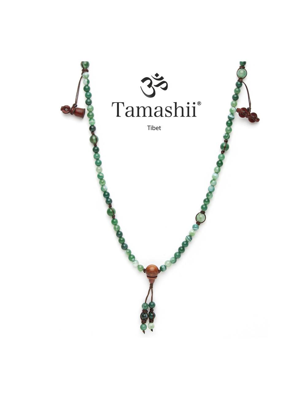 Collana Tamashii® Mudra Originale Agata Verde Striata