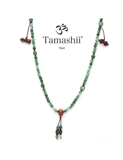 Collana Tamashii® Mudra Originale Agata Verde Striata