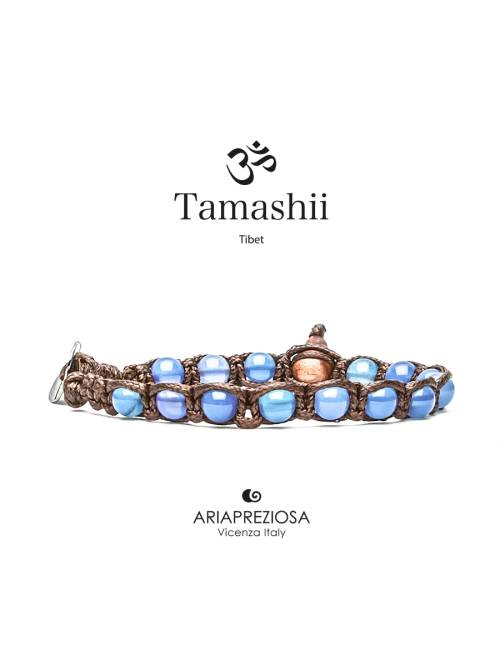 Bracciale Tamashii® Originale Agata Blu (6mm)