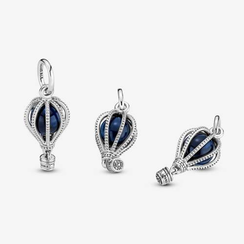 Charm Pandora Pendente Mongolfiera Blu