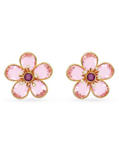 Swarovski Orecchini a lobo Idyllia Fiore, Rosa