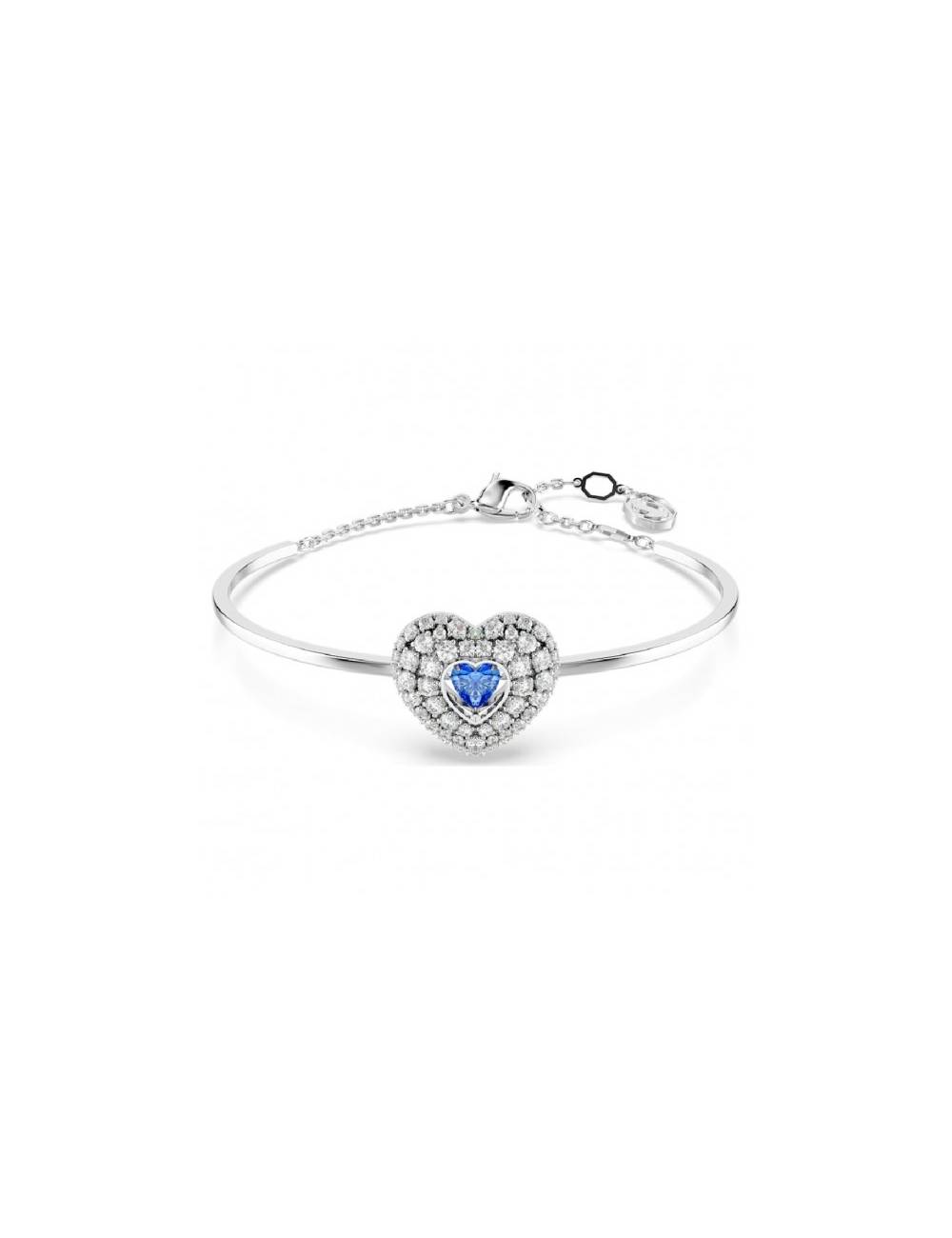 Swarovski Bracciale rigido Idyllia Cuore Blu