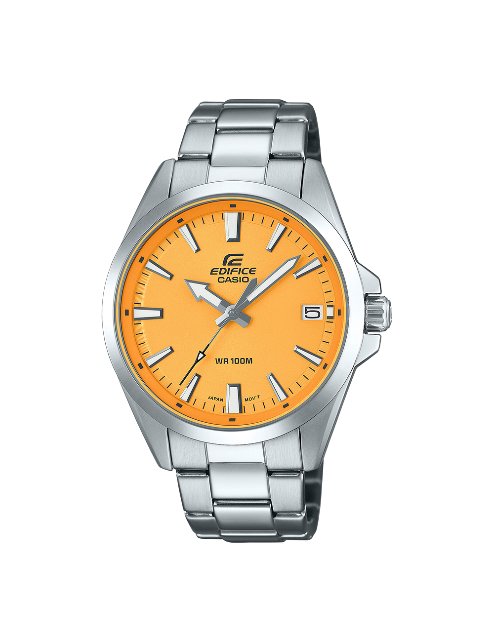 Orologio Edifice da Uomo in Acciaio con Quadrante Giallo