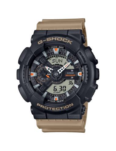 Orologio G-Shock da Uomo GA-110 Series con Quadrante Nero e Cinturino in Silicone Beige