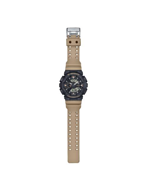 Orologio G-Shock da Uomo GA-110 Series con Quadrante Nero e Cinturino in Silicone Beige