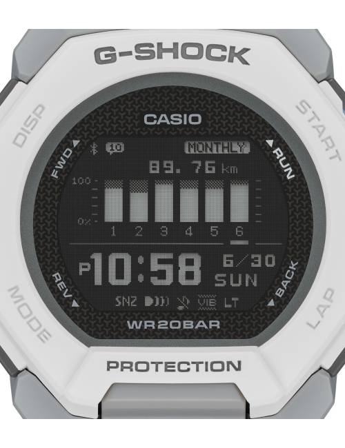 Orologio G-Shock G Squad Serie GBD-300 Bianco con Bluetooth