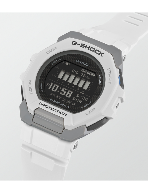 Orologio G-Shock G Squad Serie GBD-300 Bianco con Bluetooth