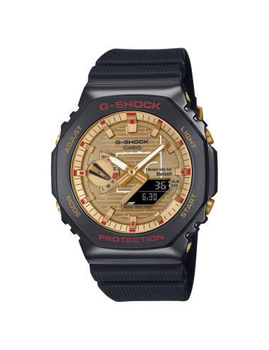 Orologio G-Shock Limited Edition Rui Hachimura Nero con Quadrante Dorato