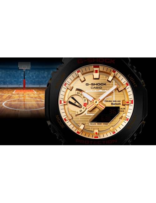 Orologio G-Shock Limited Edition Rui Hachimura Nero con Quadrante Dorato