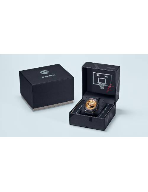 Orologio G-Shock Limited Edition Rui Hachimura Nero con Quadrante Dorato