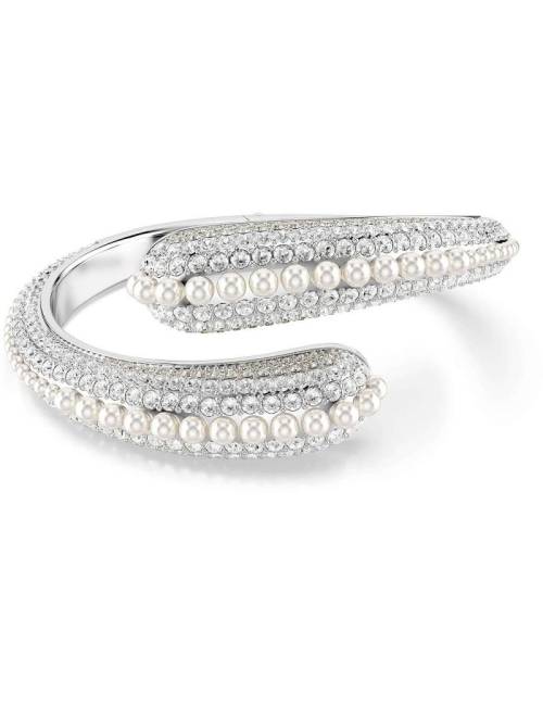 Bracciale Rigido Swarovski Sublima con Cristalli e Perle