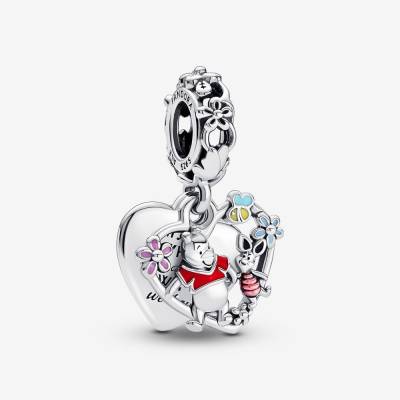 Charm Pandora pendente Disney, Winnie the Pooh pendente Winnie e Pimpi