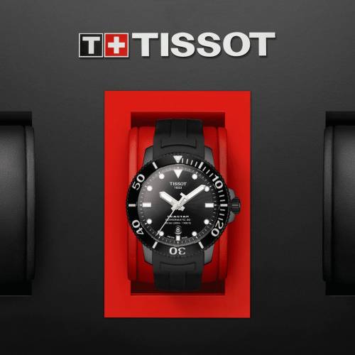 Tissot Seastar Powermatic 80 PVD nero