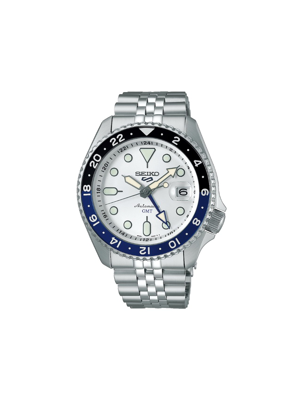 Orologio Seiko 5 Sport GMT Automatico con Quadrante Bianco