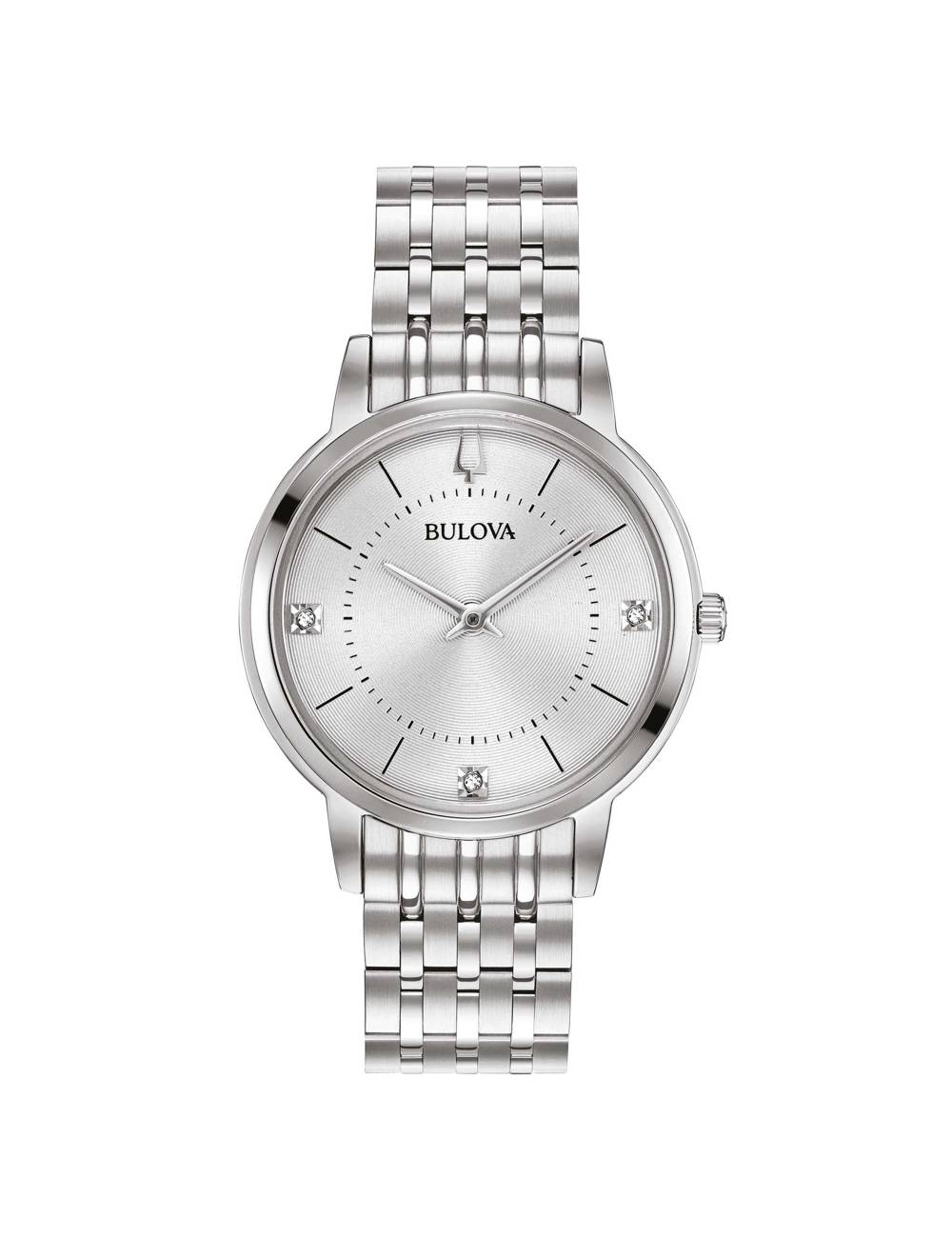 OROLOGIO BULOVA DA DONNA ULTRA SLIM CON DIAMANTI E QUADRANTE SILVER