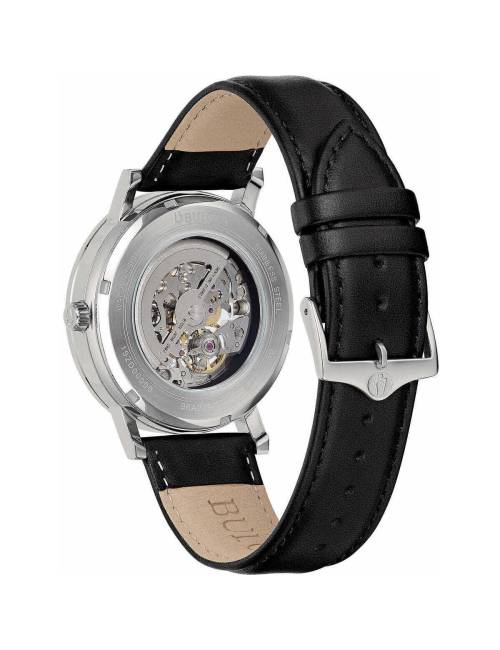 Orologio Bulova Clipper Skelethon Automatico Nero con Movimento a Vista