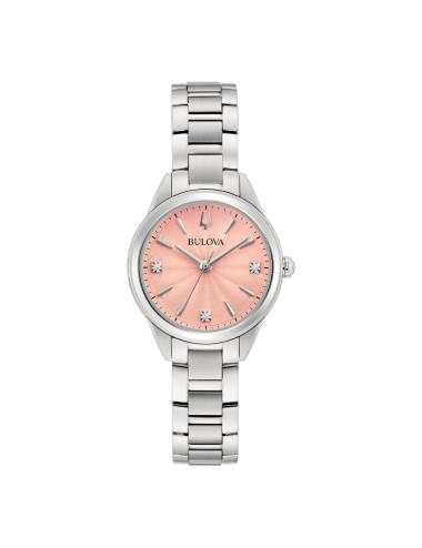 Orologio Bulova Sutton Lady con diamanti e quadrante rosa con 3 diamanti