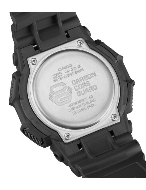 Orologio G-Shock da Uomo Serie GA-010 Nero in Resina