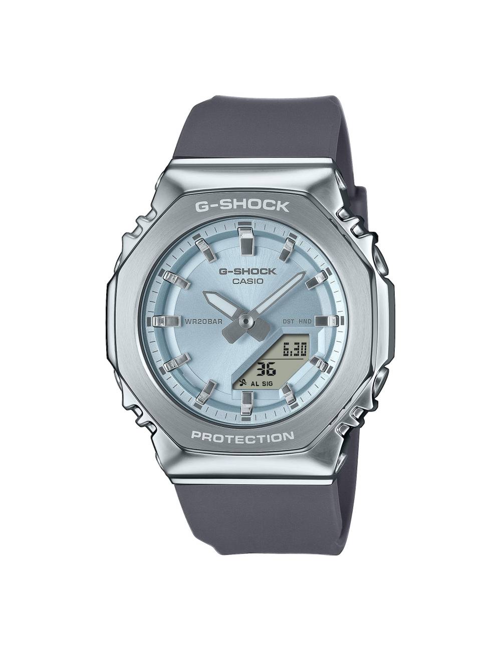 Orologio G-Shock da Donna con Cassa in Acciaio e Quadrante Azzurro