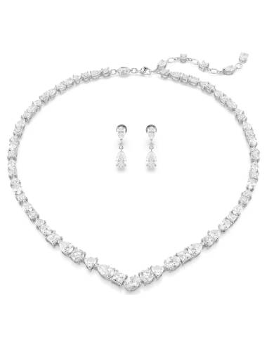 Set Swarovski Collana Orecchini Linea Mesmera con Cristalli di Forma Diversa