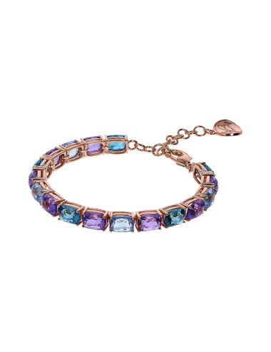 Bracciale Bronzallure Tennis con Prisma Gem Taglio Mosaico