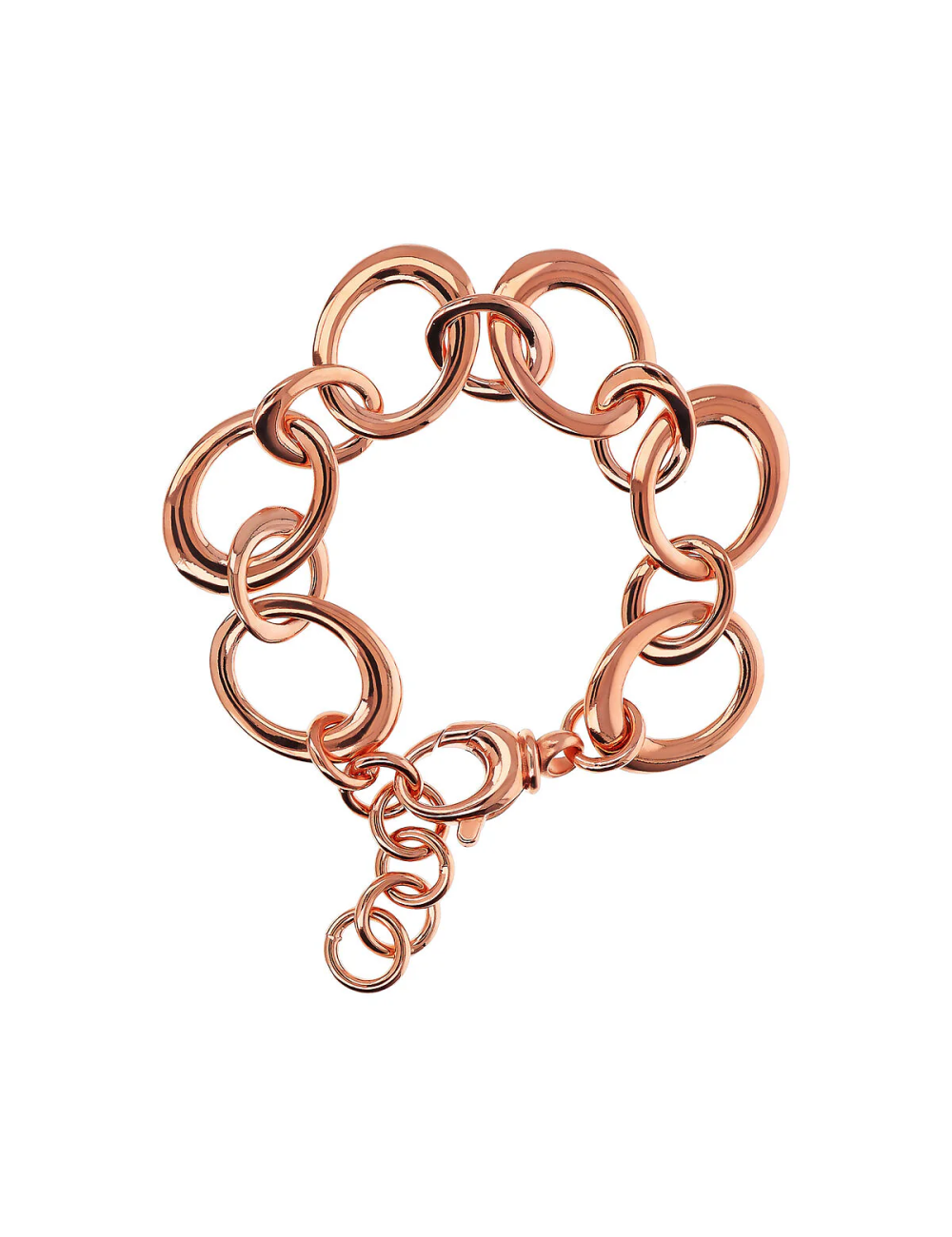 Bracciale Bronzallure Maglie Ovali alternate ad Anelli