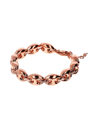 Bracciale Bronzallure Maglia Marina con Elementi in Pavé di Cubic Zirconia