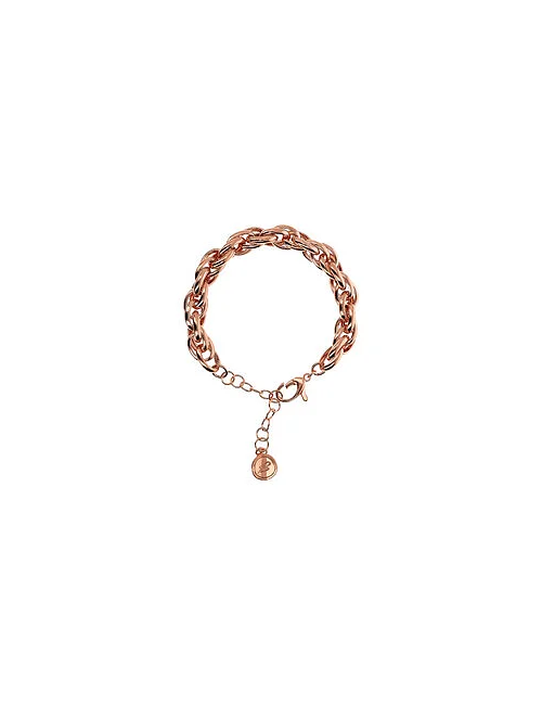 Bracciale Bronzallure con Maglie Ovali Intrecciate