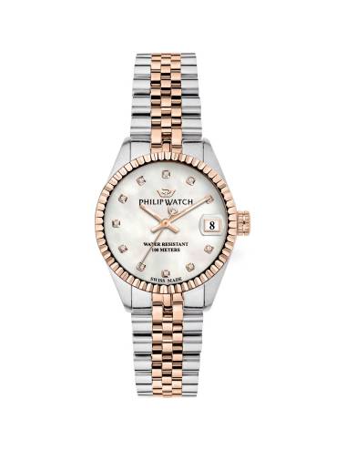 Orologio Philip Watch da Donna Caribe 31 mm Bicolore con Quadrante Madreperla e Diamanti