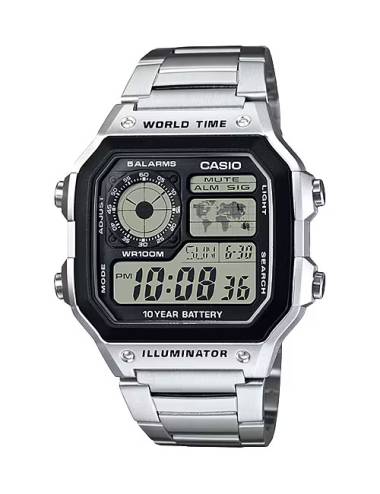 Orologio da Uomo Casio World Time in Acciaio