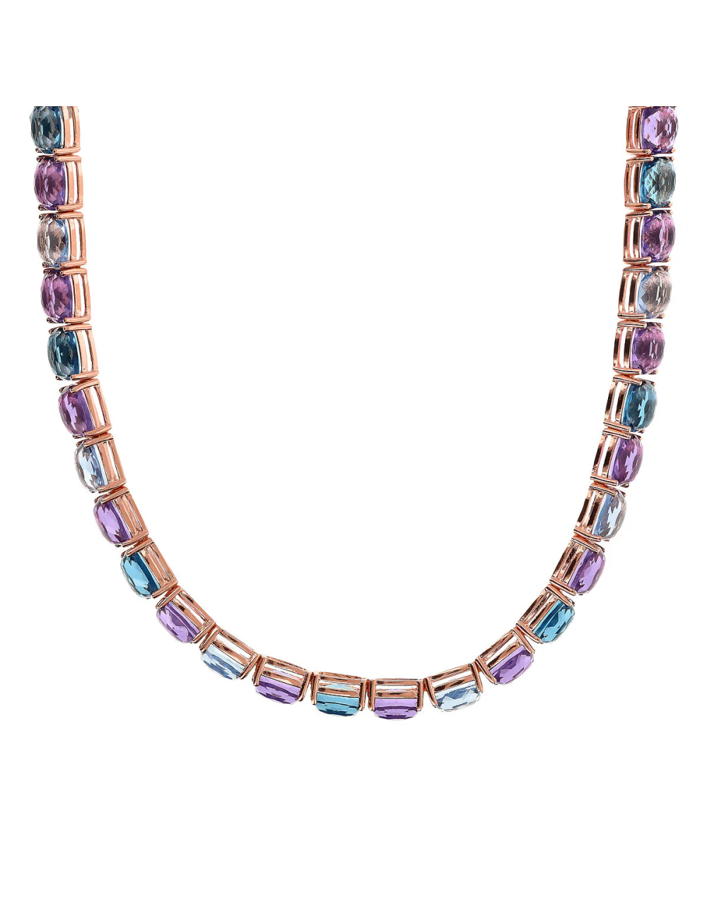 Collana Bronzallure Chocker con Pietre Multicolor