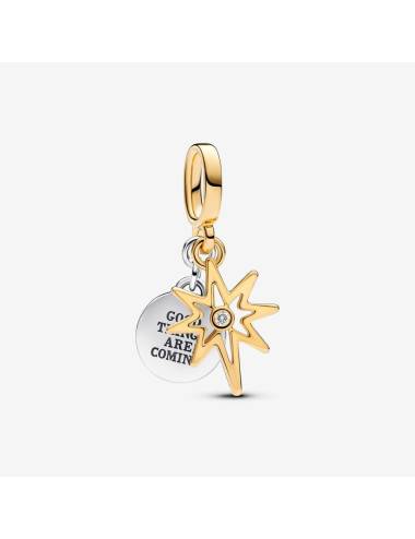 Charm Pendente Stella Polare da Incidere con Diamante