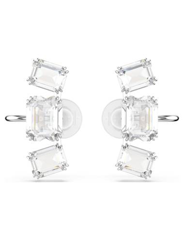 Orecchini Swarovski a Clip Millennia con Cristalli Taglio Ottagonale