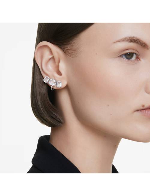 Orecchini Swarovski a Clip Millennia con Cristalli Taglio Ottagonale