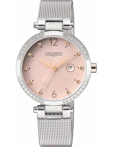 Orologio Vagary by Citizen con Quadrante Rosa Maglia Milano