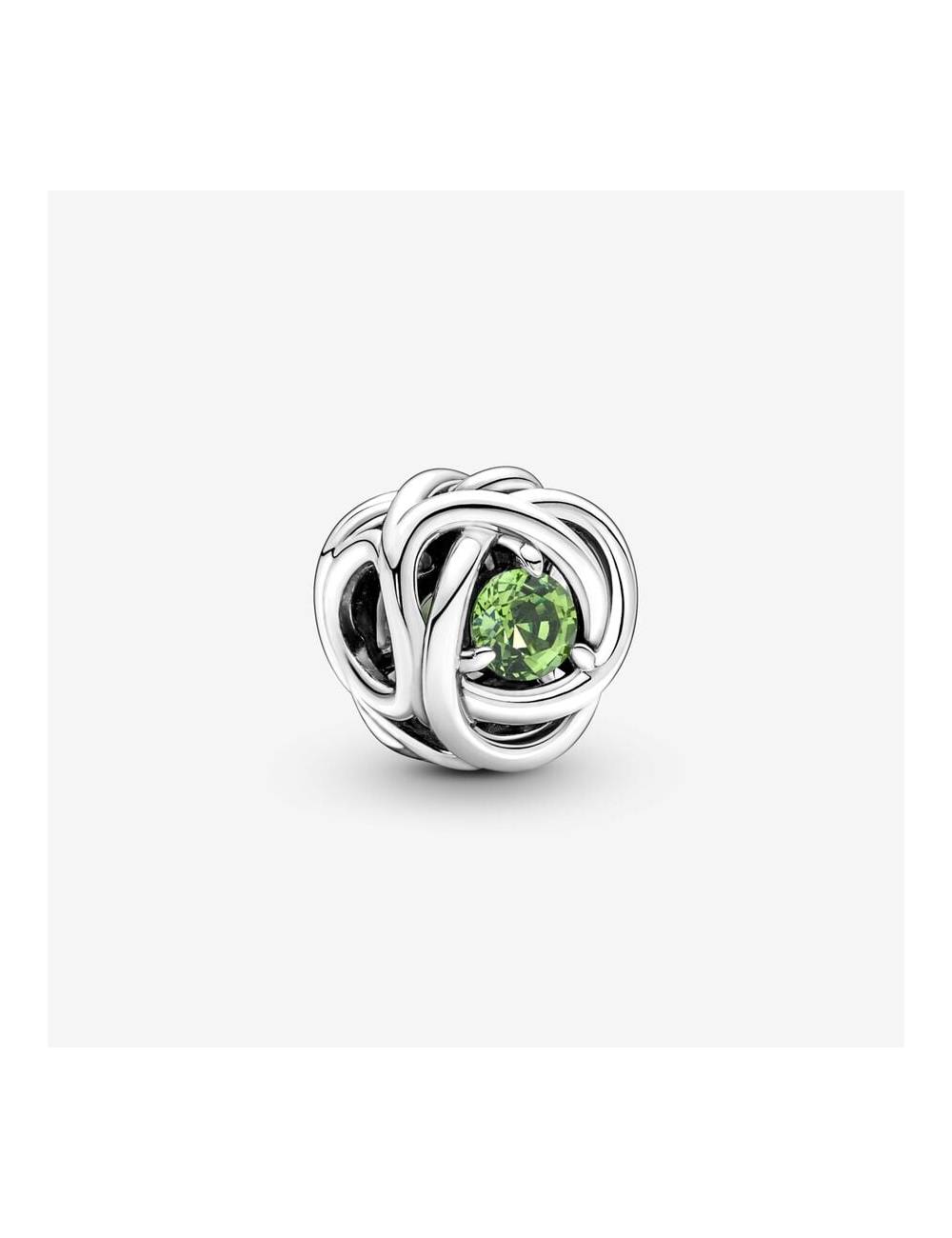 Charm Pandora Cerchio Eterno Verde Agosto