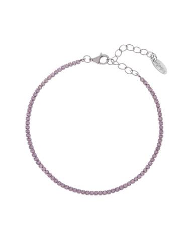 Bracciale Amen Tennis Mania con Zirconi Rosa