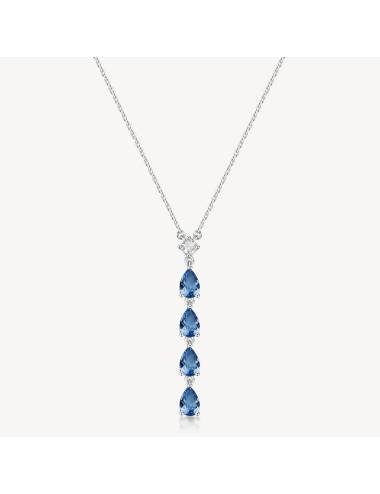 Collana Brosway Fancy con pendente zirconi freedom blue